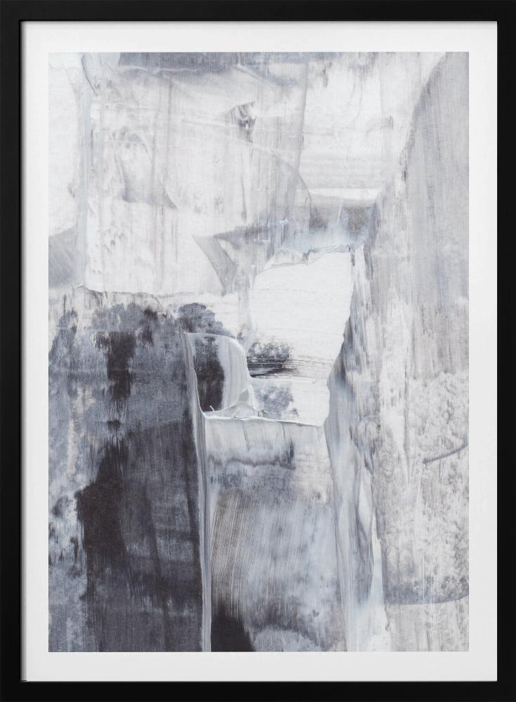 Monochrome Pinselstriche | Poster