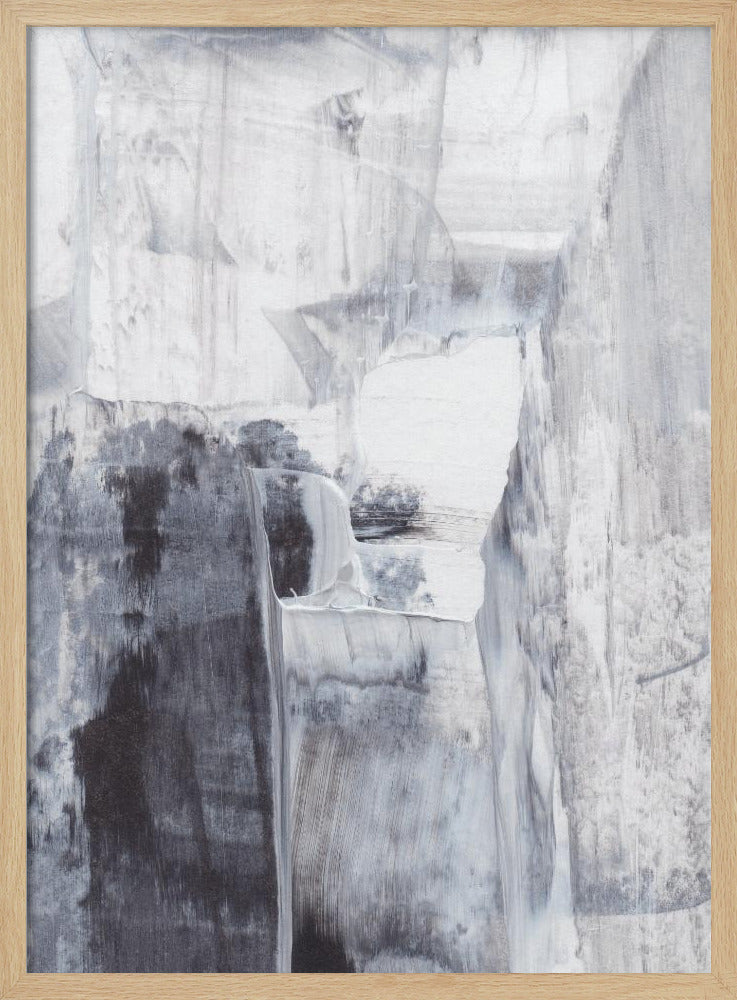 Monochrome Pinselstriche | Poster