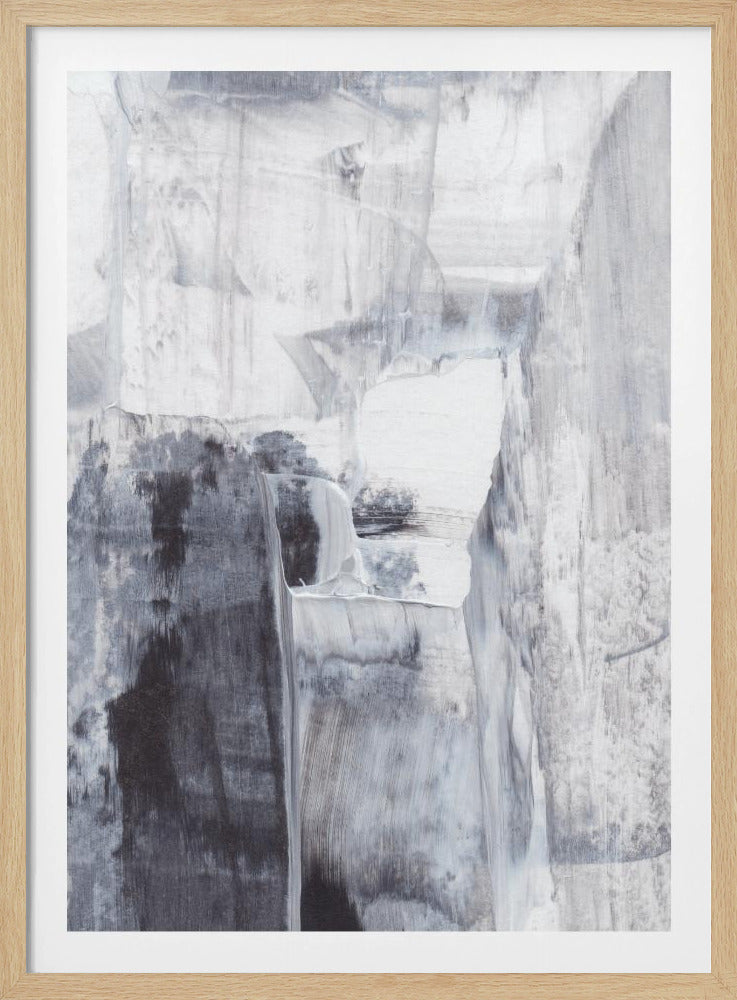 Monochrome Pinselstriche | Poster
