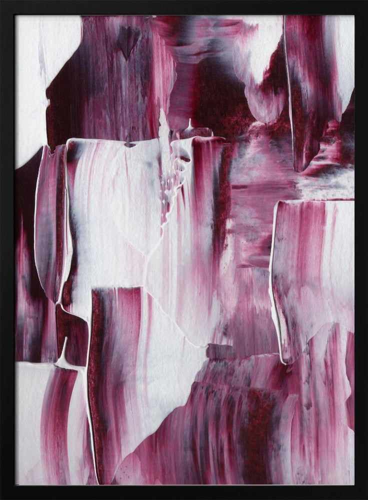 Purpurrote Pinselstriche | Poster