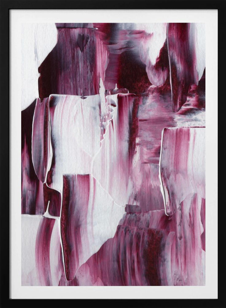 Purpurrote Pinselstriche | Poster