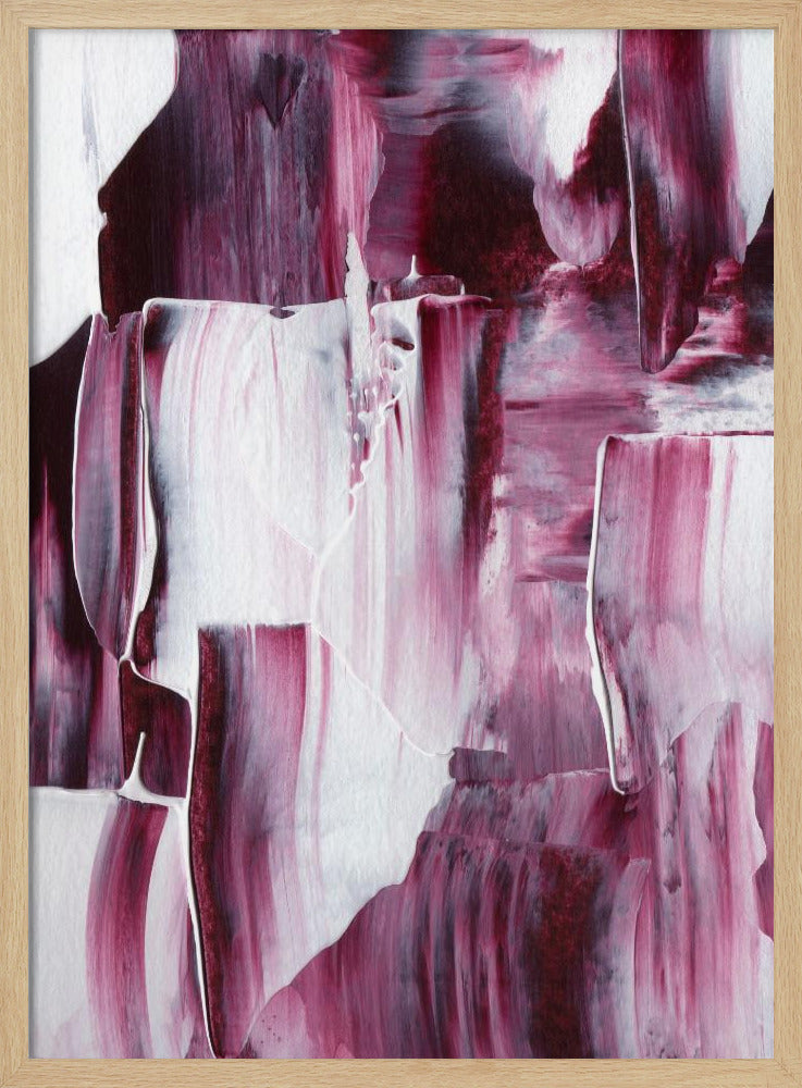 Purpurrote Pinselstriche | Poster