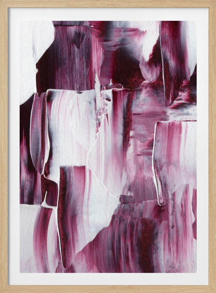 Purpurrote Pinselstriche | Poster