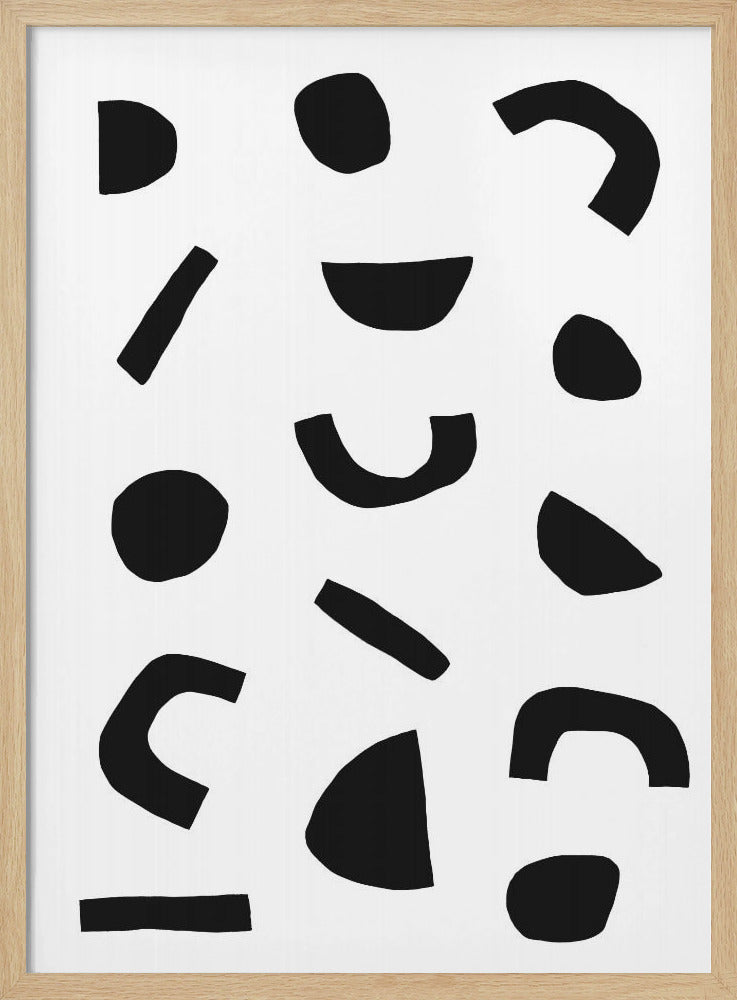 Tanz der schwarzen Formen | Poster