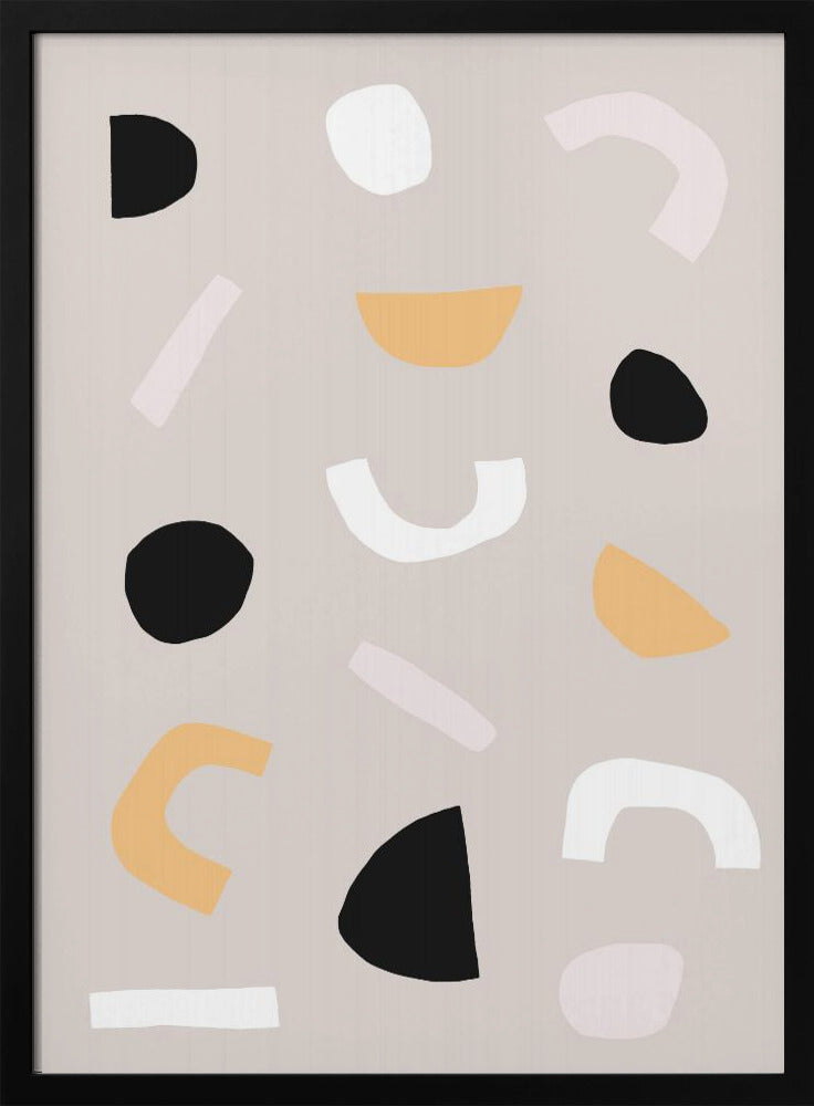 Geometrische Formen in neutralen Tönen | Poster