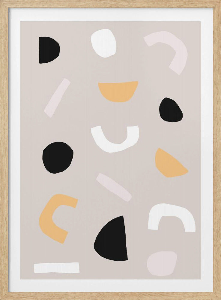 Geometrische Formen in neutralen Tönen | Poster