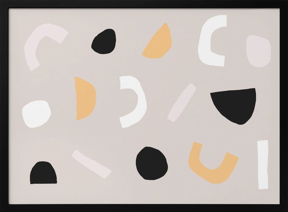 Geometrische Formen in neutralen Tönen | Poster