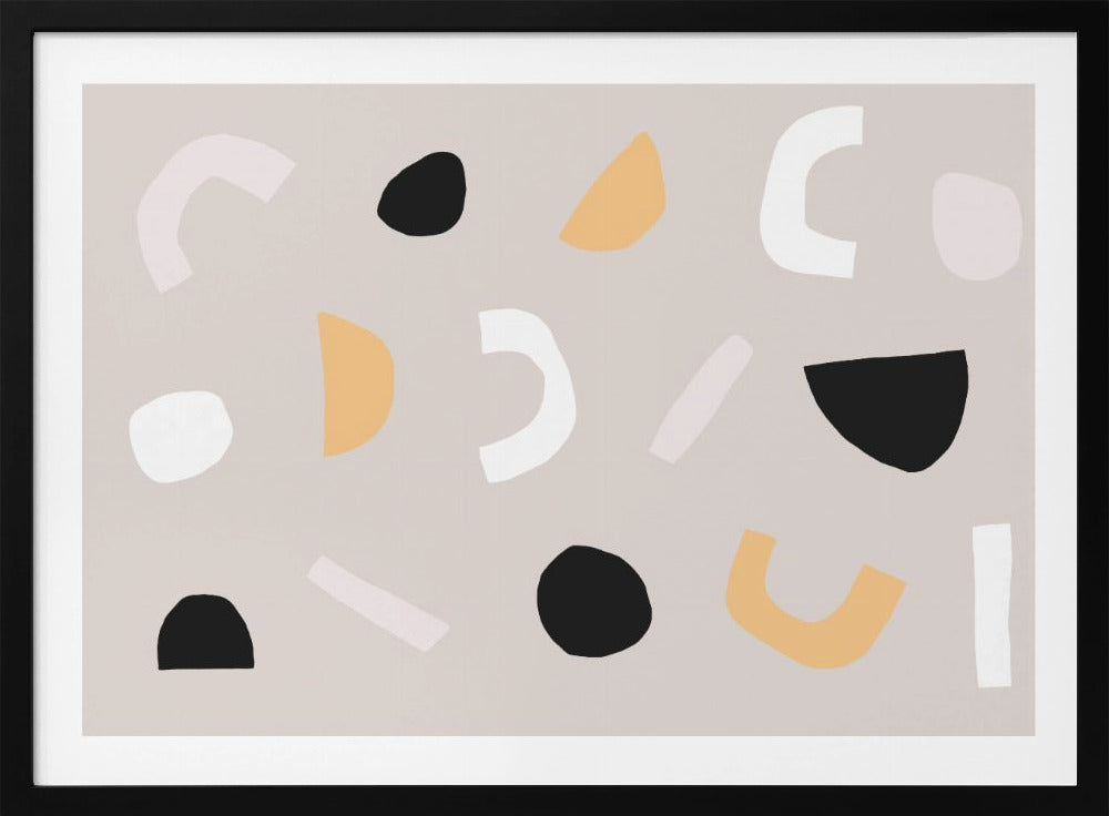Geometrische Formen in neutralen Tönen | Poster