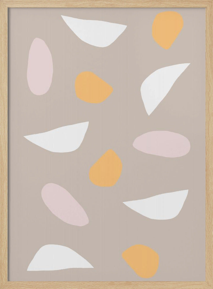 Minimalistische Pastellformen | Poster
