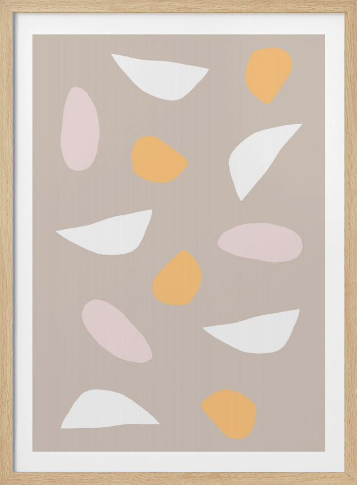 Minimalistische Pastellformen | Poster