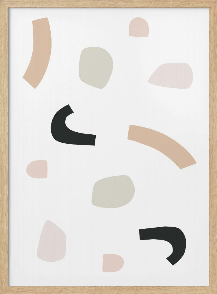 Organische Formen und neutrale Töne | Poster