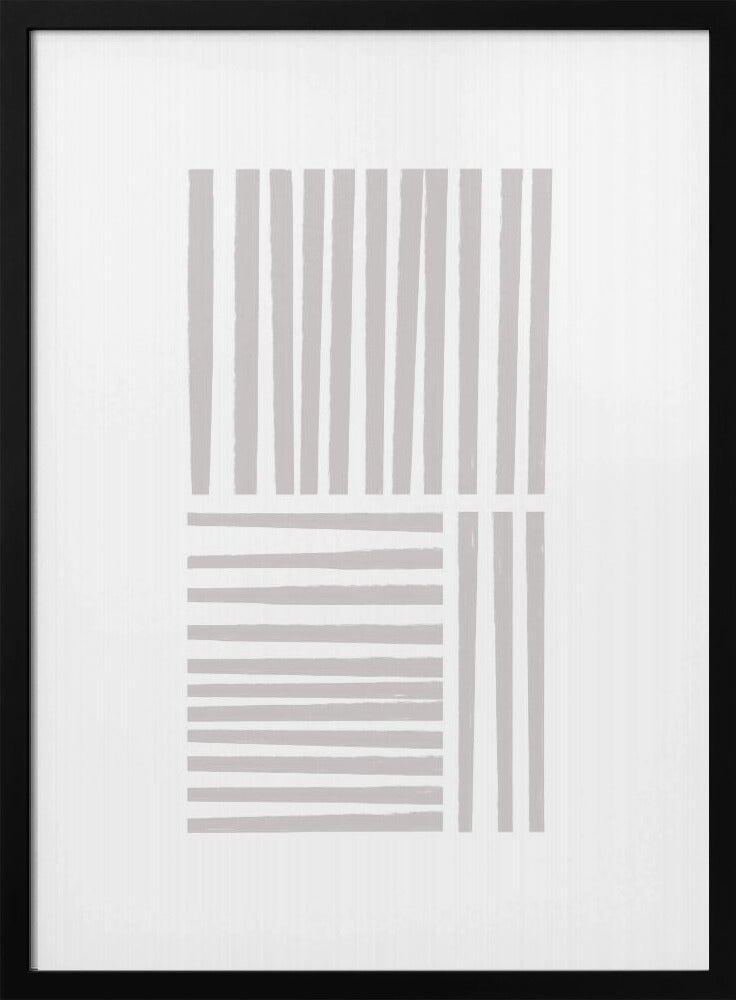 Geometrische graue Linien | Poster