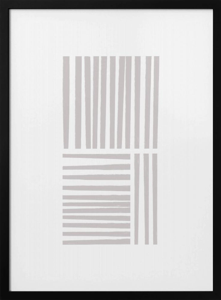 Geometrische graue Linien | Poster