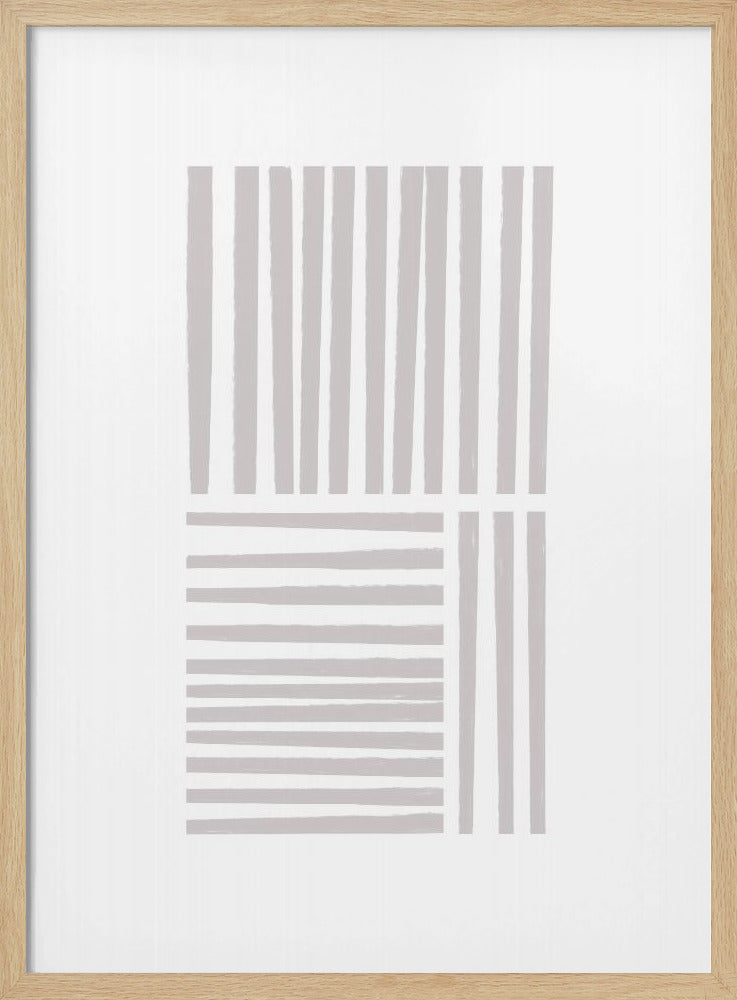 Geometrische graue Linien | Poster