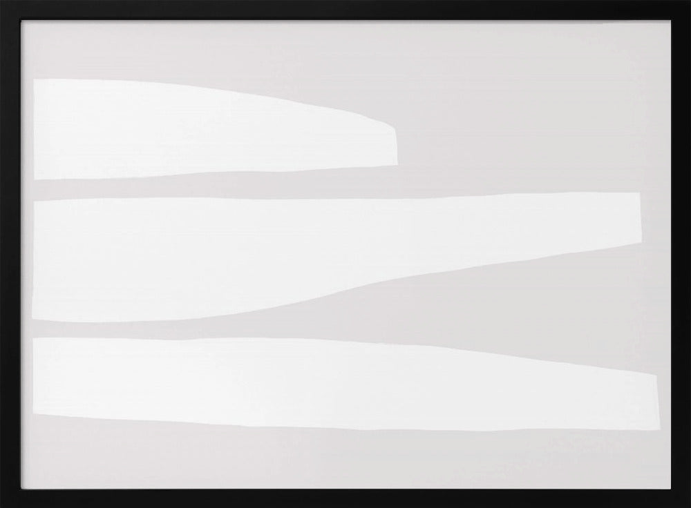 Minimalistische weiße Formen | Poster