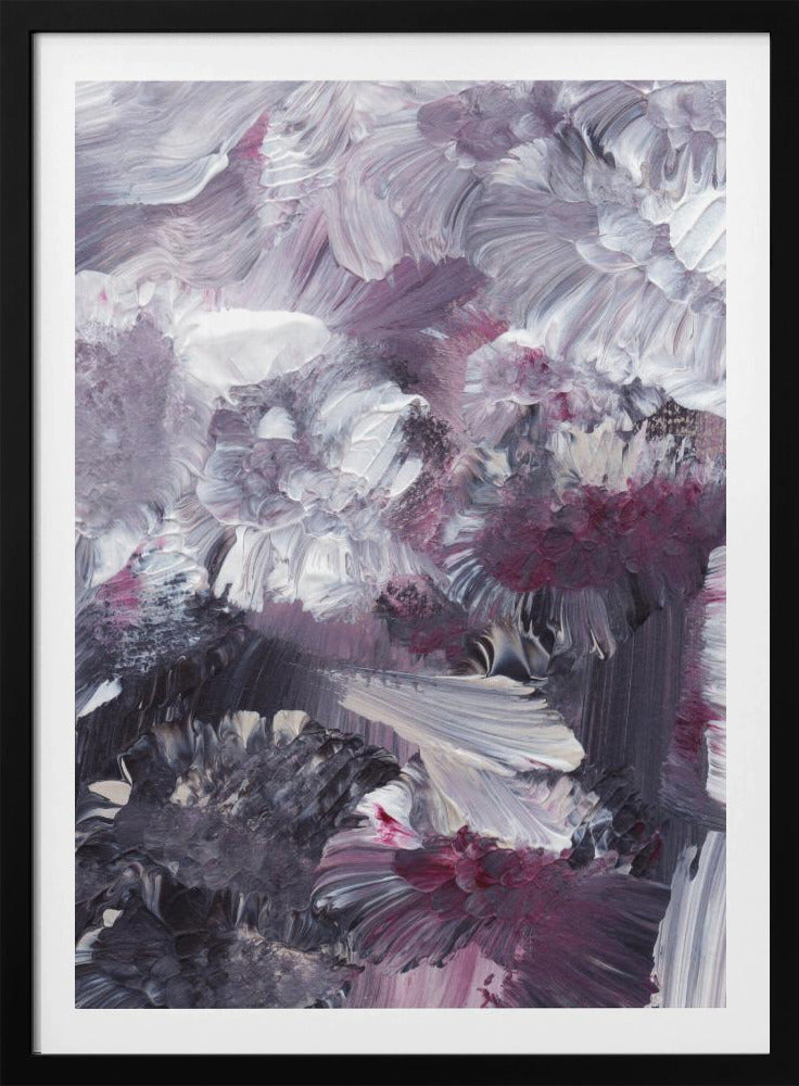 Florale expressionistische Pinselstriche | Poster