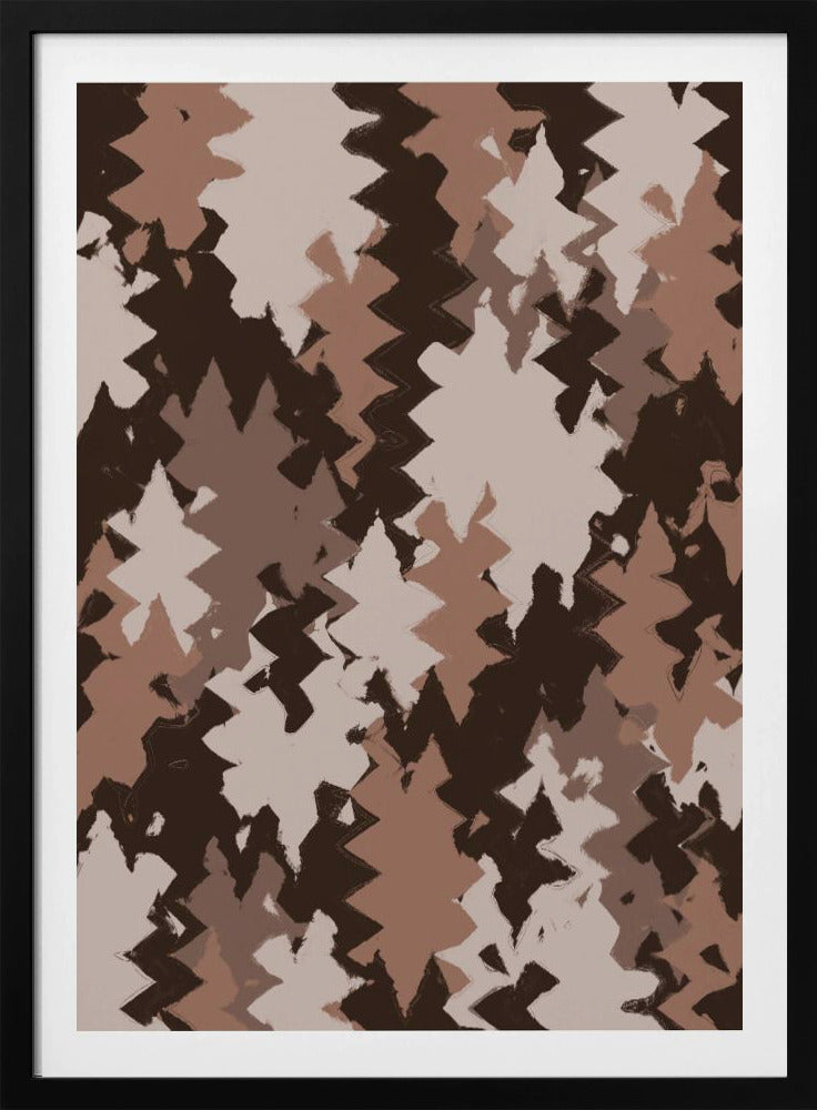 Zickzack-Erdtöne | Poster
