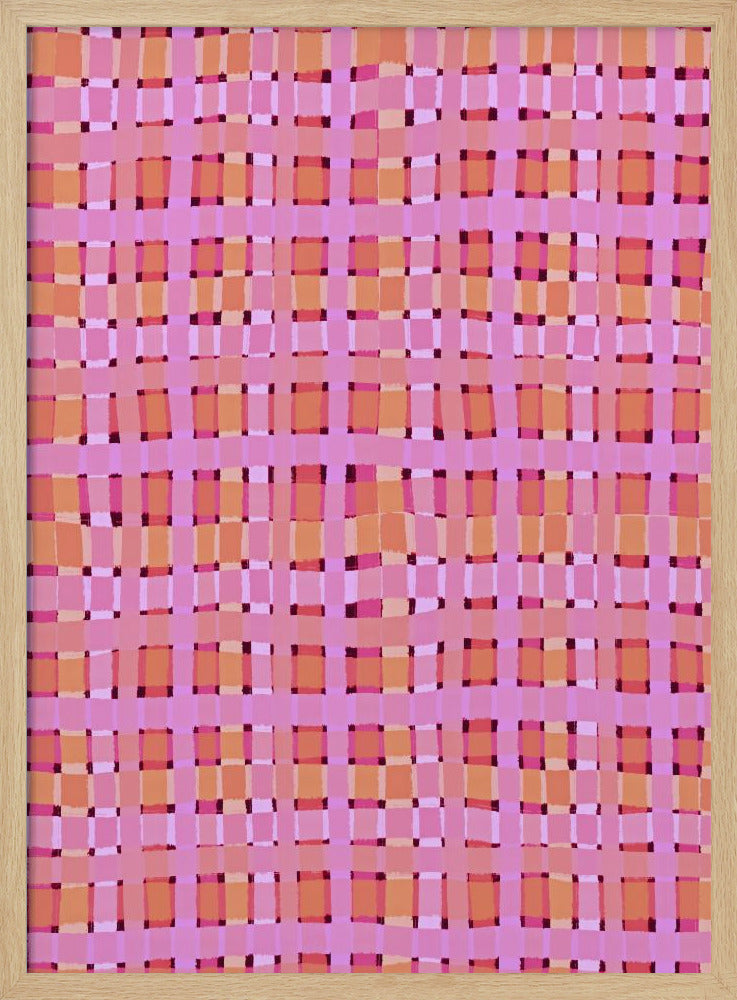 Warped Pink Lines | Poster