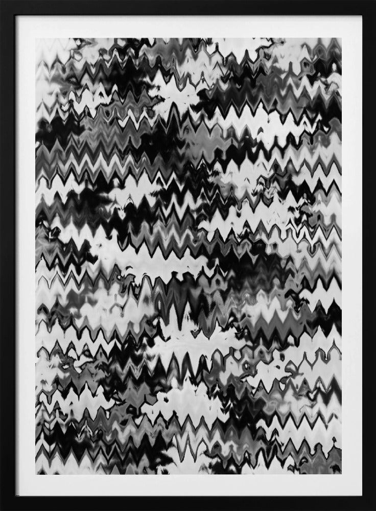 Zickzack Monochrom | Poster