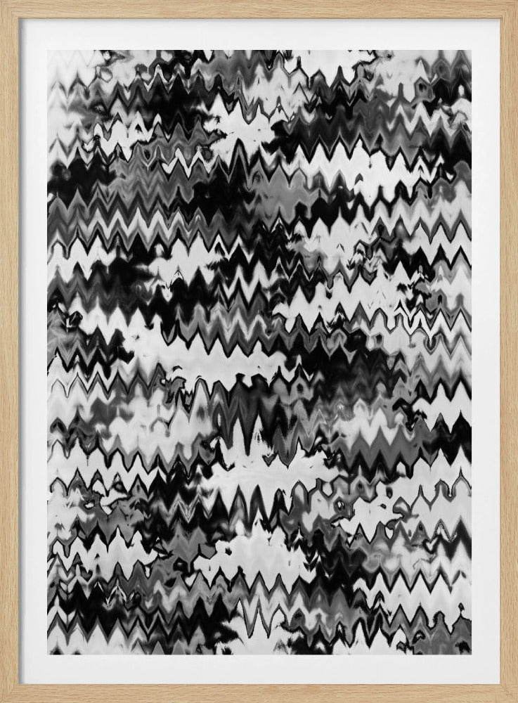 Zickzack Monochrom | Poster