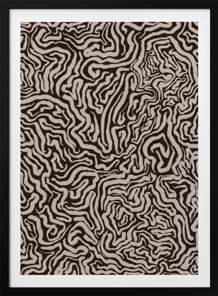 Abstrakte Labyrinthlinien | Poster
