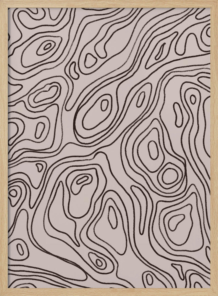 Fließende Konturen | Poster