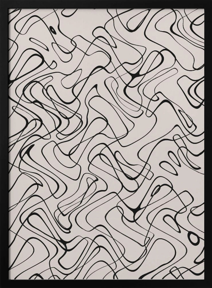 Fließende Linien Tanz | Poster