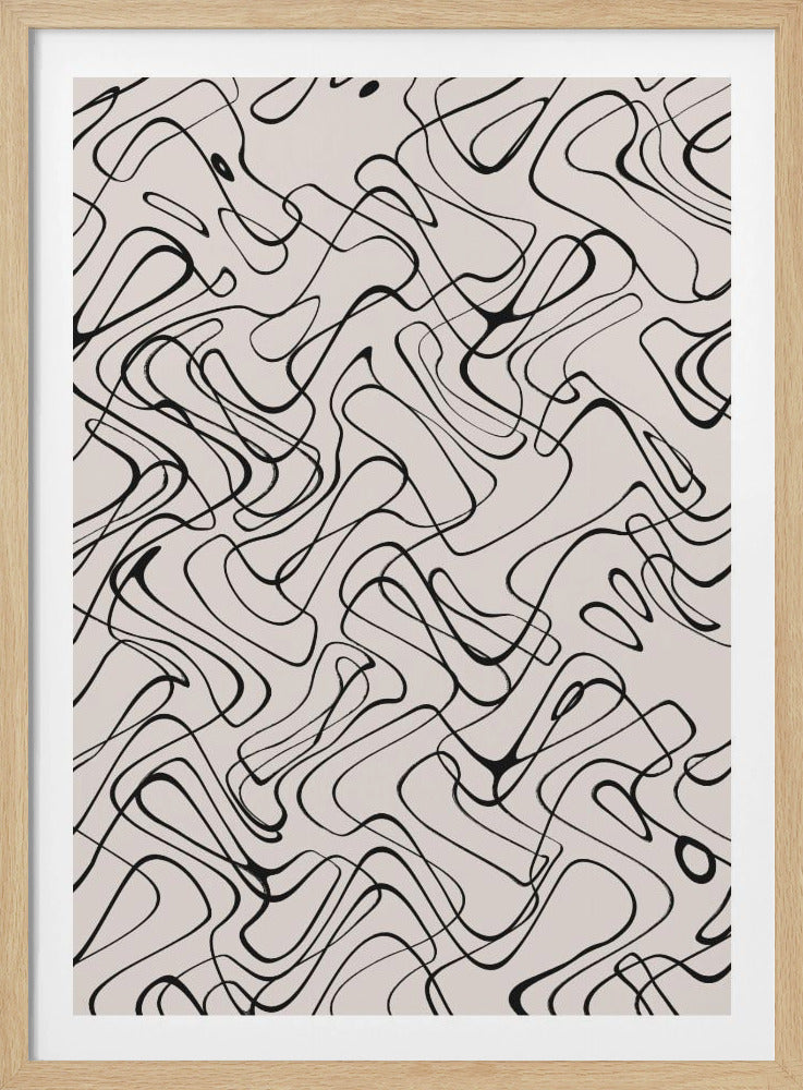 Fließende Linien Tanz | Poster