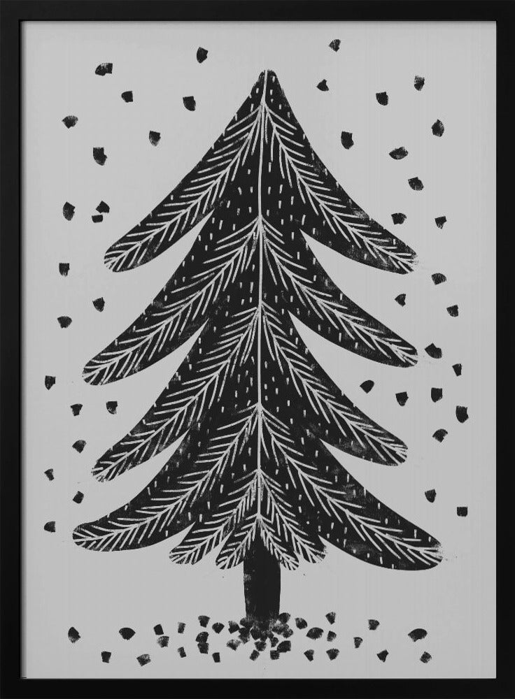 Monochromer Pinefall | Poster