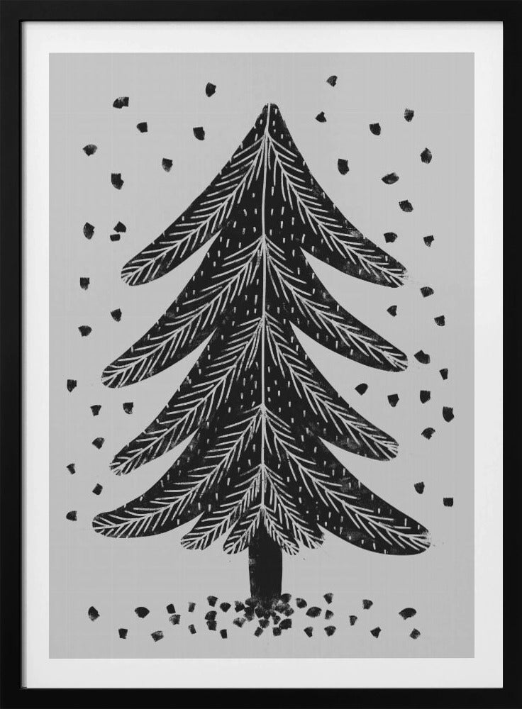 Monochromer Pinefall | Poster