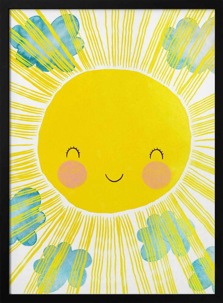 Sonniges Lächeln Glückseligkeit | Poster