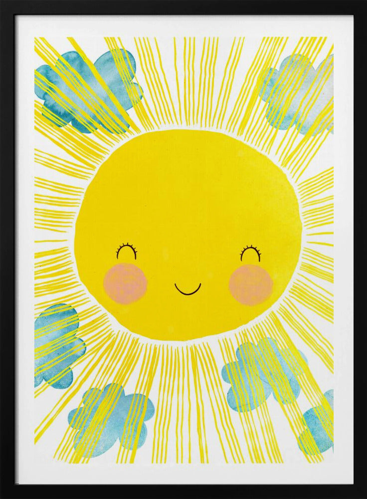 Sonniges Lächeln Glückseligkeit | Poster