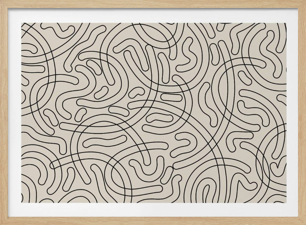 Verworrene Labyrinthlinien | Poster