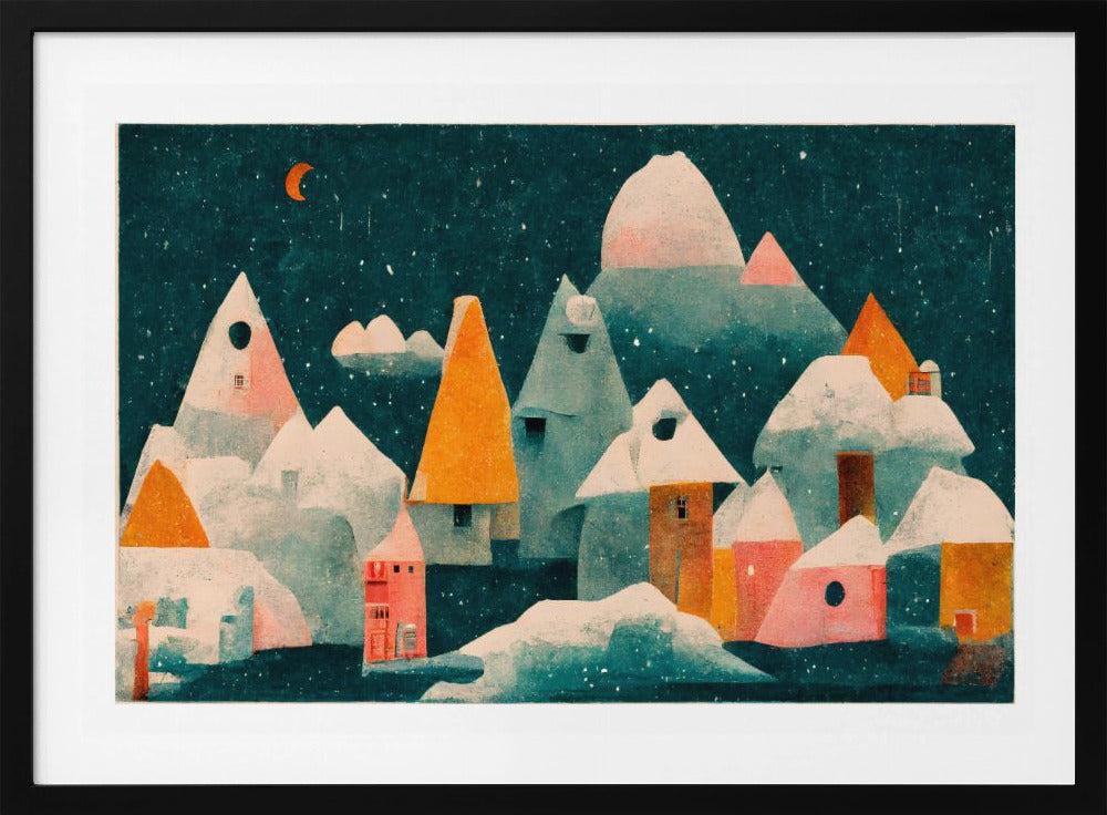 Winternachtsdorf | Poster