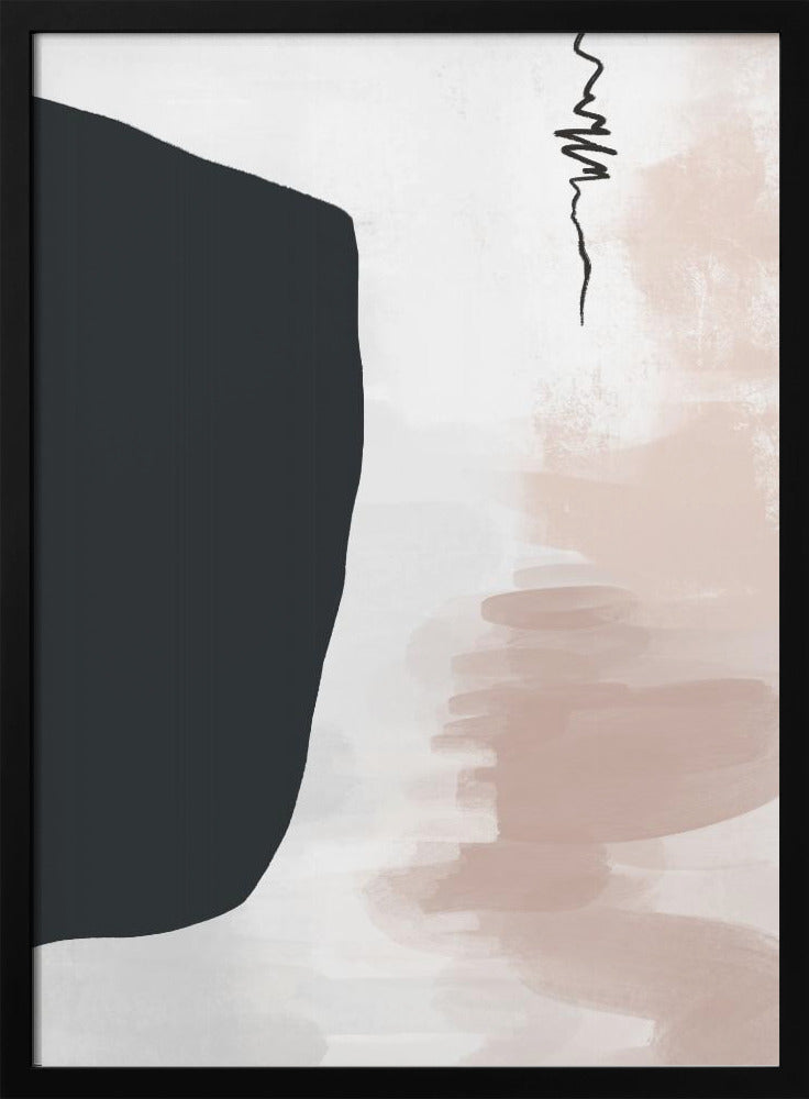 Minimalistische kräftige schwarze Formen | Poster