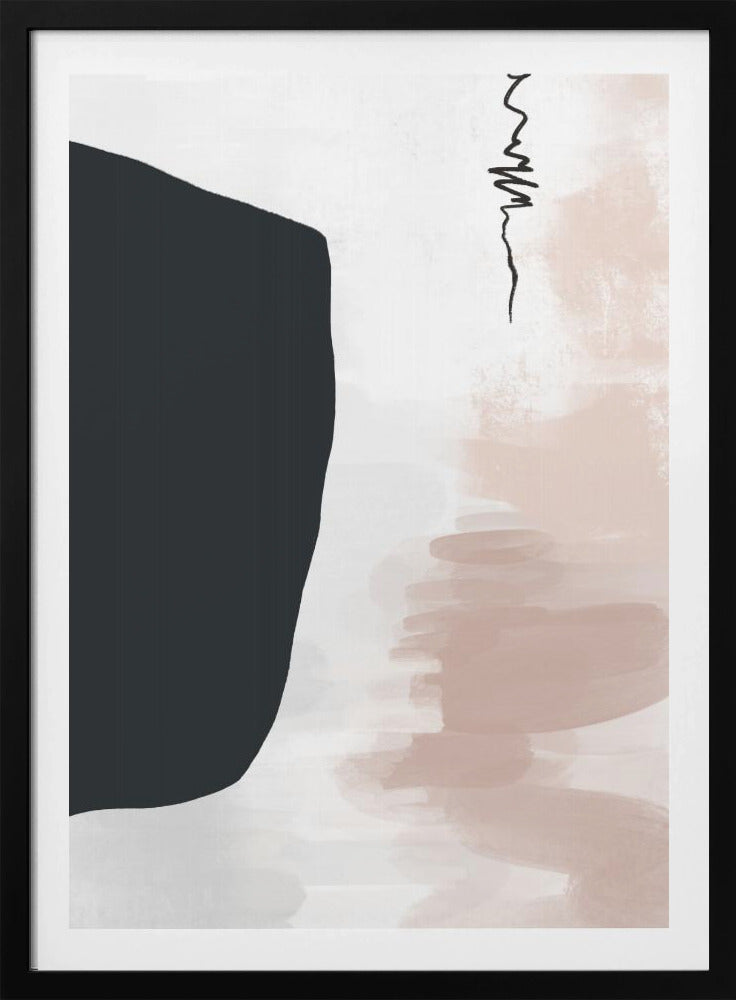 Minimalistische kräftige schwarze Formen | Poster