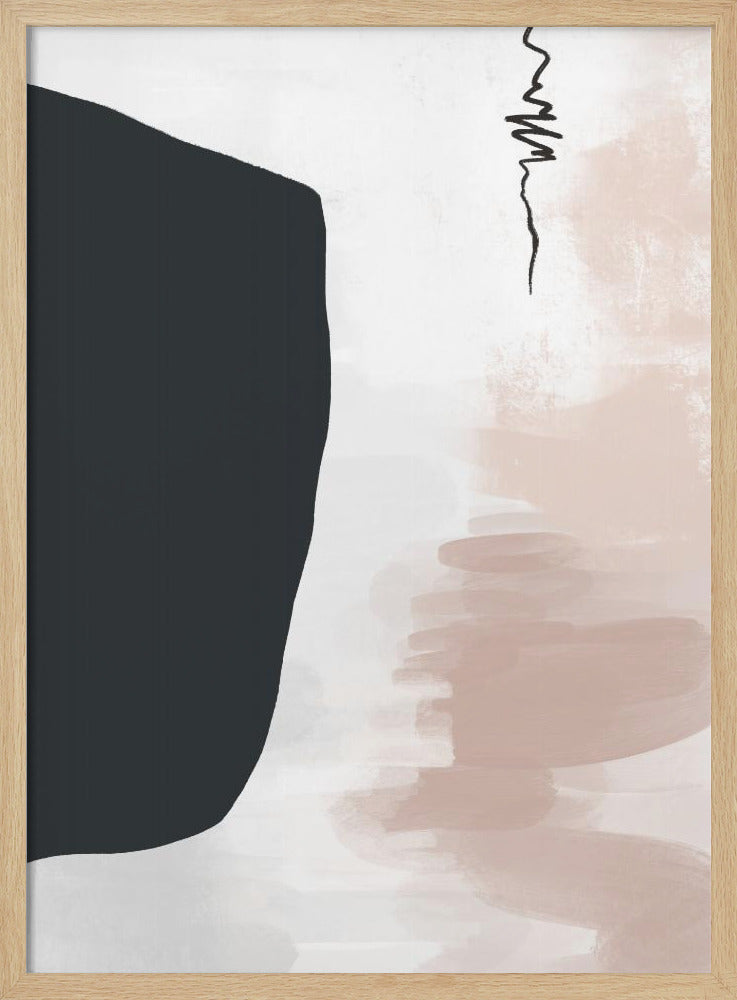 Minimalistische kräftige schwarze Formen | Poster