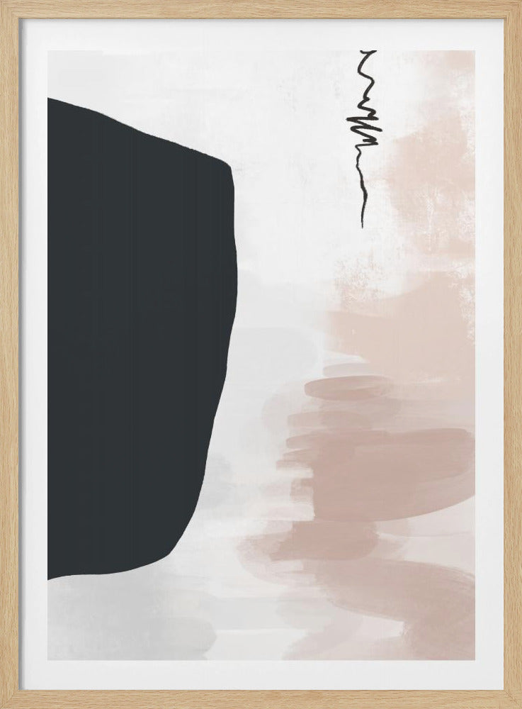 Minimalistische kräftige schwarze Formen | Poster