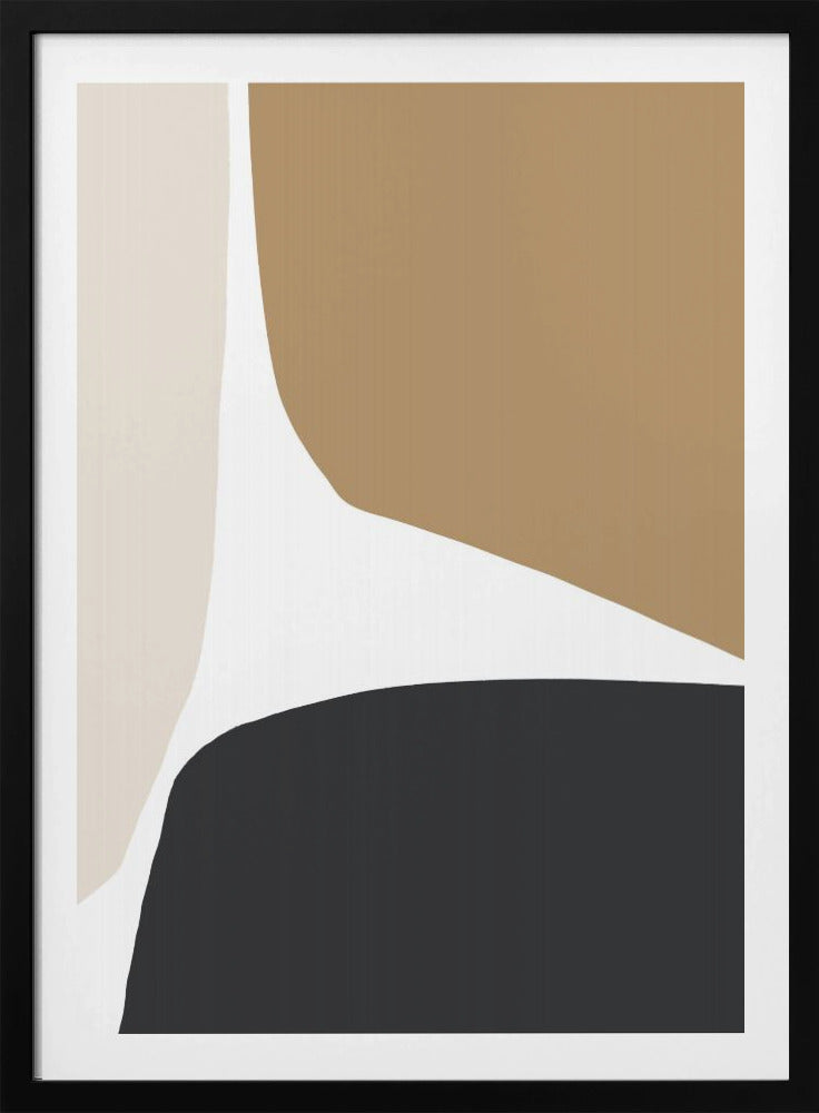 Geometrische Formen in neutralen Tönen | Poster