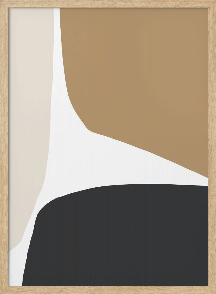 Geometrische Formen in neutralen Tönen | Poster