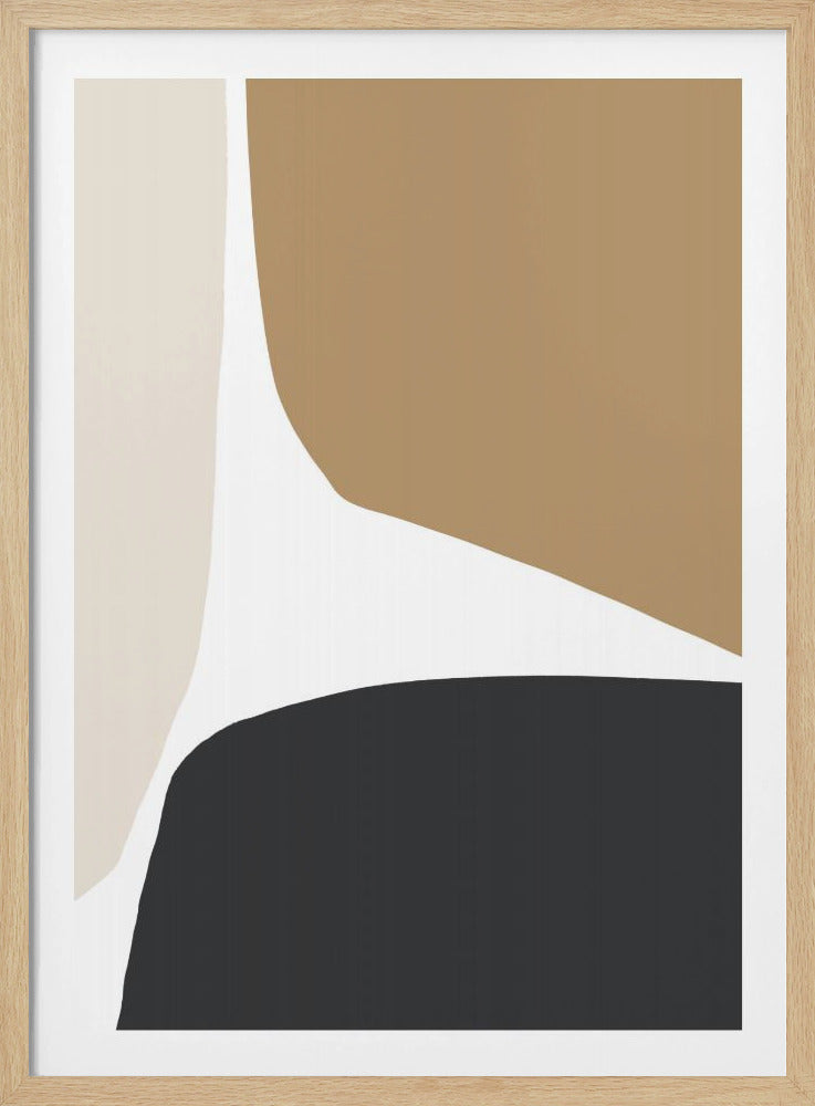 Geometrische Formen in neutralen Tönen | Poster