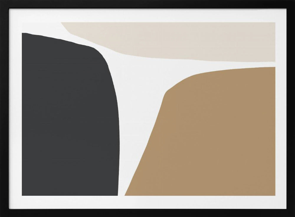 Geometrische Formen in neutralen Tönen | Poster