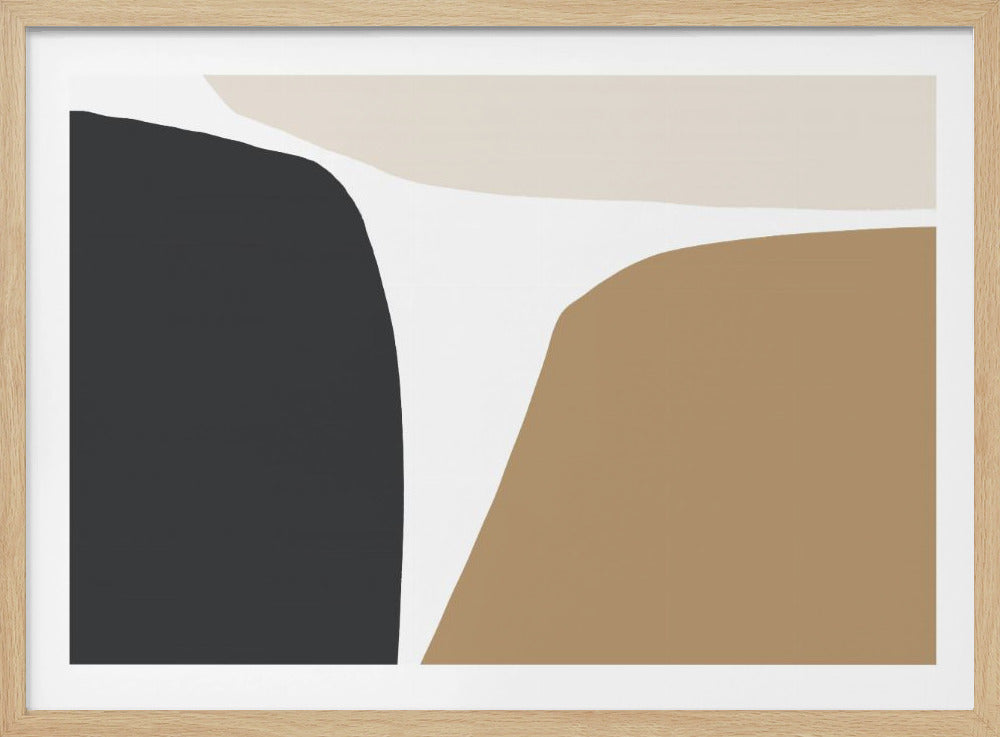 Geometrische Formen in neutralen Tönen | Poster