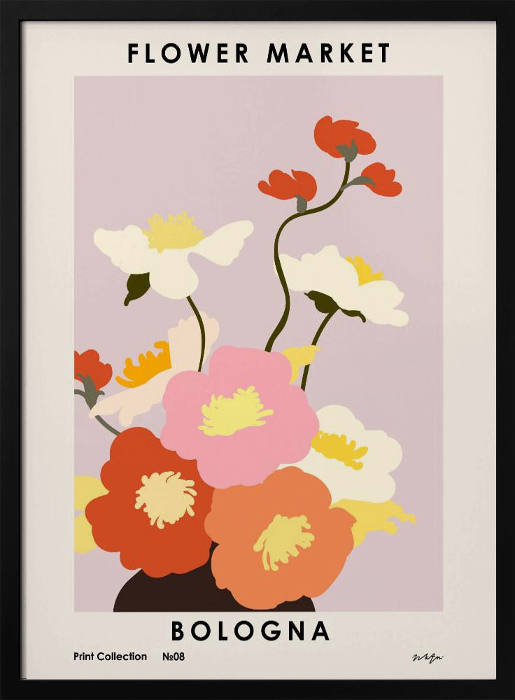 Blumenmarkt. Bologna | Poster