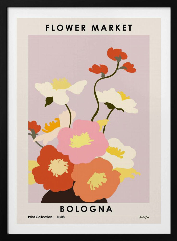 Blumenmarkt. Bologna | Poster