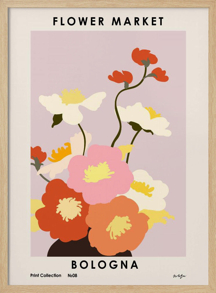 Blumenmarkt. Bologna | Poster