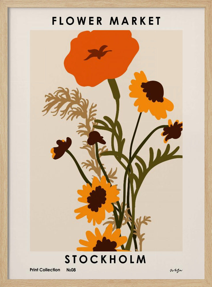 Blumenmarkt. Stockholm | Poster