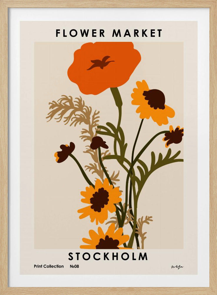 Blumenmarkt. Stockholm | Poster