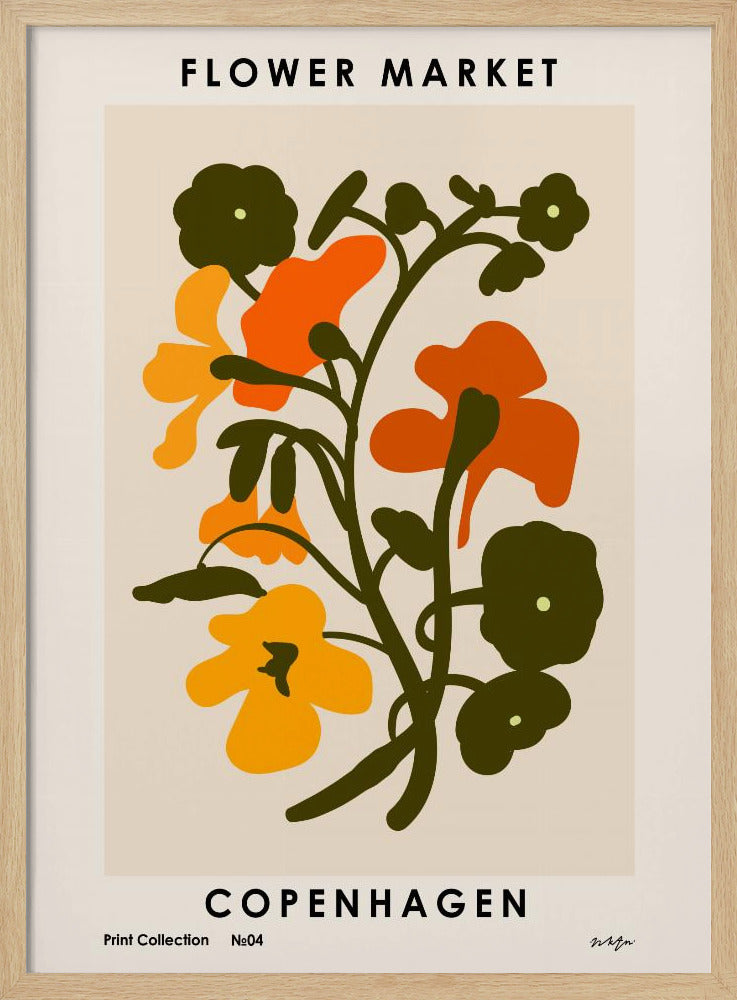 Blumenmarkt. Kopenhagen | Poster
