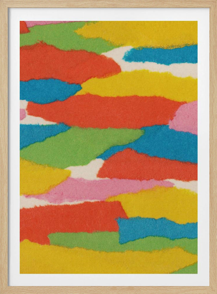 Bunte Papiercollage Nr. 2 | Poster